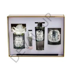 Guerlie&co. Luxury Silver Set Beyaz Gül